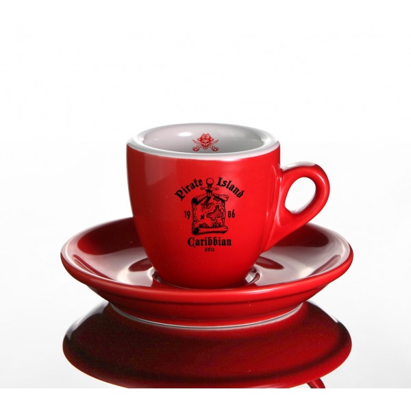 Espresso Palermo RED Nuova Point inklusive Untertasse bedrucken
