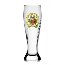 Weizenbierglas gedreht 0,5L bedrucken