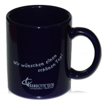 Becher blau Keramik bedrucken