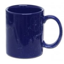 Becher Kobalt mit Marmorglasur  Keramik bedrucken