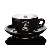 Cappuccino Palermo 200ml schwarz Nuova Point inklusive Untertasse