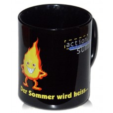 Becher schwarz Keramik bedrucken