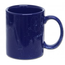 Becher Kobalt mit Marmorglasur  Keramik bedrucken