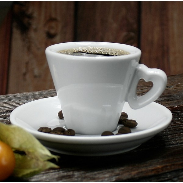 Espressotassen Trieste mit Herzhenkel Nuova Point bedrucken 